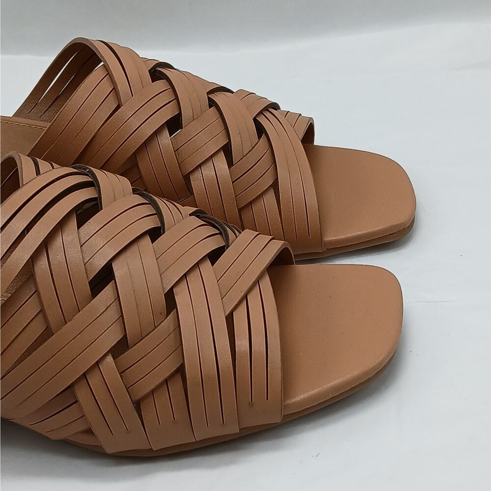 White Mountain Women's Sandals Slides Size 8M Brown Slip On Minimalist Shoes - Picture 6 of 11